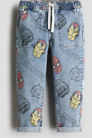 H&M Denim joggers met print