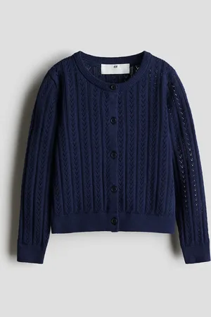 H&M Ajourgebreid katoenen vest
