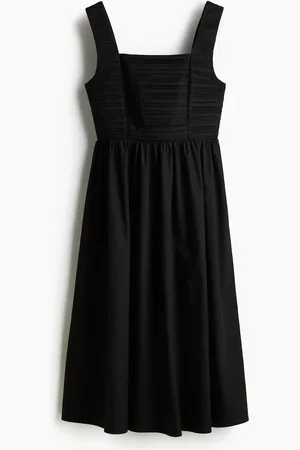 H&M Uitlopende jurk met plooitjes