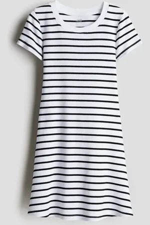 H&M Tricot jurk met korte mouwen