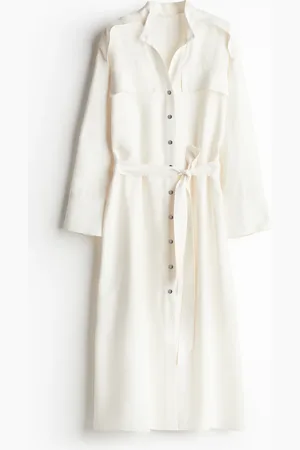 H&M Jurk met strikceintuur