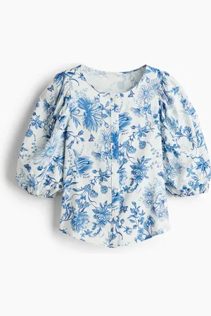 H&M Blouse van linnenmix