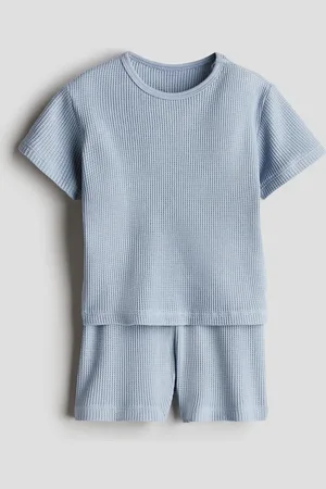 H&M Tweedelige set van katoenen wafeltricot