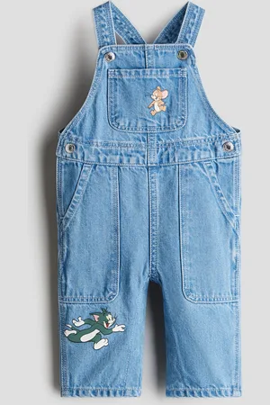 H&M Denim salopette met print