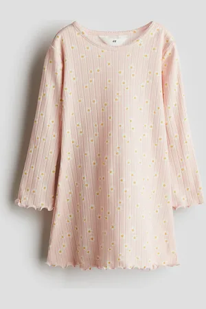H&M Tricot jurk met lange mouwen