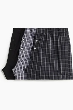 H&M Set van 3 geweven katoenen boxershorts