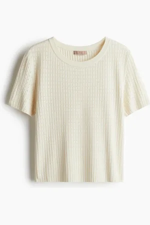 H&M Ajourgebreid T-shirt