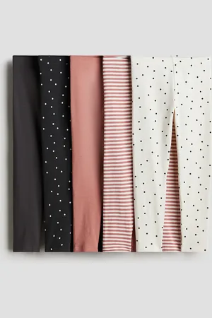 H&M Set van 5 tricot leggings