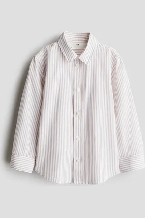 H&M Katoenen overhemd met lange mouwen