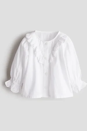 H&M Katoenen blouse met volants