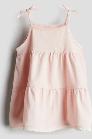 H&M Strappy jurk van katoenen tricot