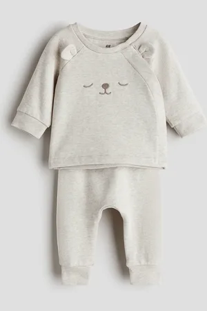 H&M Tweedelige set van katoenen joggingstof