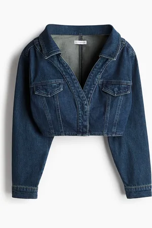 H&M Denim Off Shoulder Top