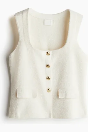 H&M Fijngebreid gilet