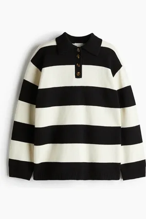 H&M Fijngebreide polotop
