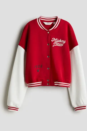 H&M Baseballvest van joggingstof met print