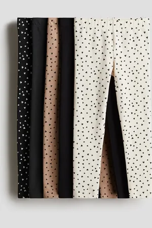 H&M Set van 5 katoenen leggings