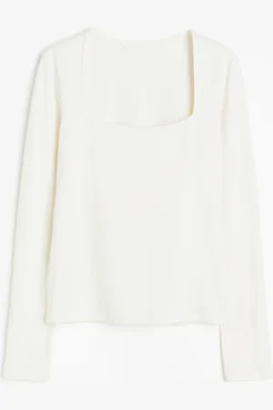 H&M Tricot top met lange mouwen