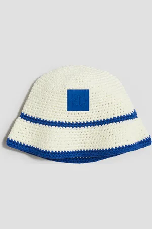 H&M Katoenen buckethat met gehaakte look