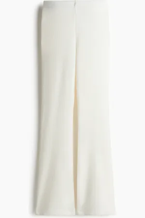 H&M Gebreide flared broek
