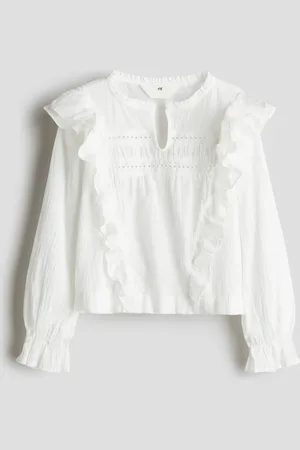 H&M Katoenen blouse met volants