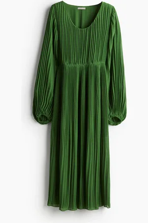 H&M Plisséjurk van chiffon