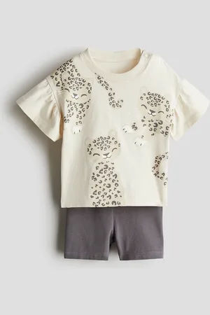 H&M Tweedelige set van katoenen tricot