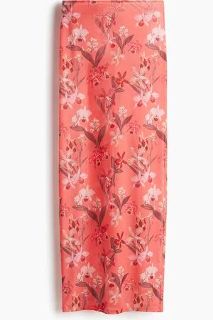 H&M Printedmesh Maxi Skirt