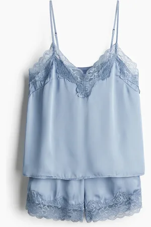H&M Satijnen pyjama met kant