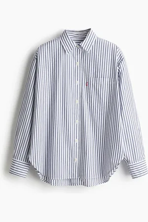 H&M Harlie New Bf Shirt Marinas Stripe Navy
