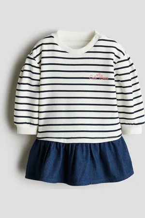 H&M Sweatjurk met denim rok
