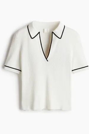 H&M Ribgebreide polotop