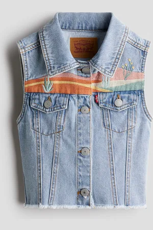 H&M Geborduurd Denim Vest