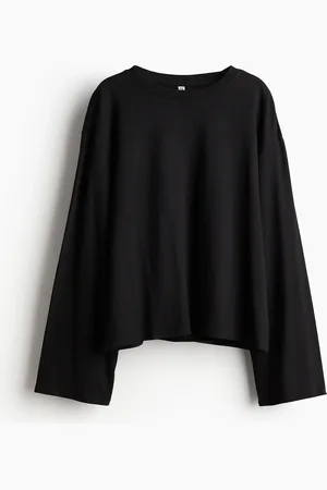H&M Katoenen top met lange mouwen