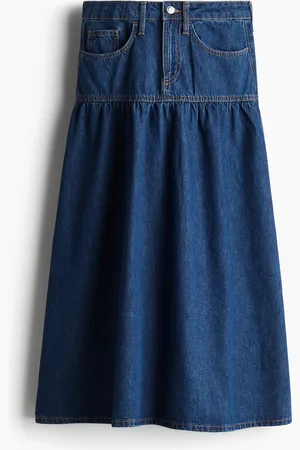 H&M Uitlopende denim rok