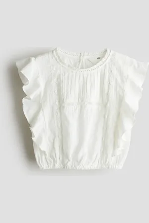H&M Katoenen blouse met volants