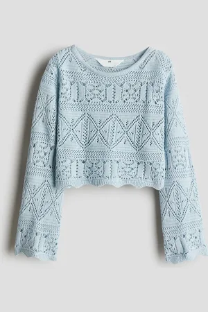 H&M Ajourgebreide croptop