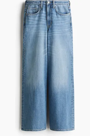 H&M Feather Soft Super Wide Ultra High Jeans