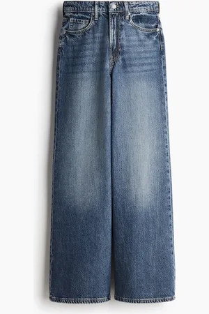 H&M Feather Soft Super Wide Ultra High Jeans