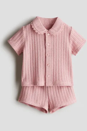 H&M Tweedelige set - Overhemdblouse en short