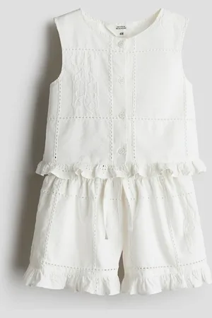 H&M Tweedelige set van katoenen popeline