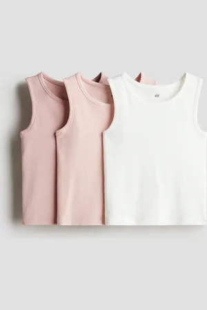 H&M Set van 3 geribde tanktops