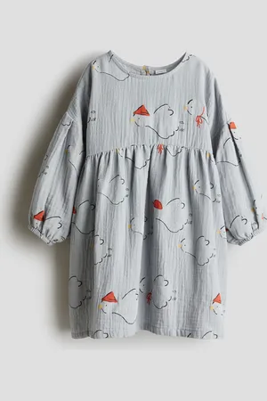 H&M Jurk van katoenen mousseline