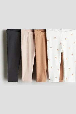 H&M Set van 4 katoenen tricot leggings