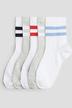 H&M 5 paar geribde sokken