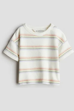 H&M T-shirt van katoenen badstof