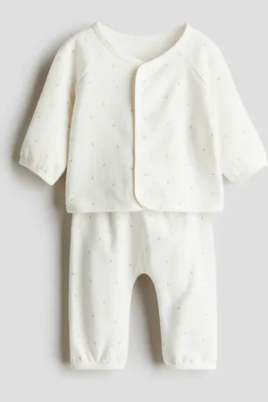 H&M Tweedelige set van superzacht katoenen tricot