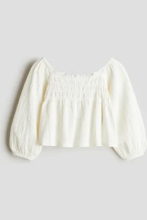 H&M Blouse met smokwerk