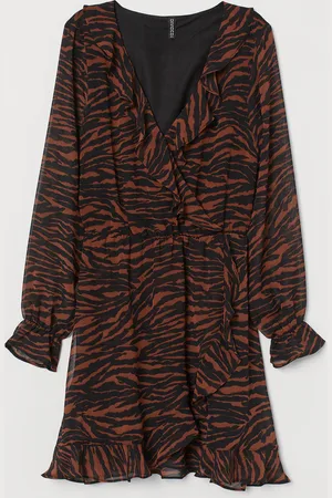 H&M Overslagjurk met volants