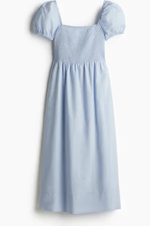 H&M Puff-sleeved cotton dress